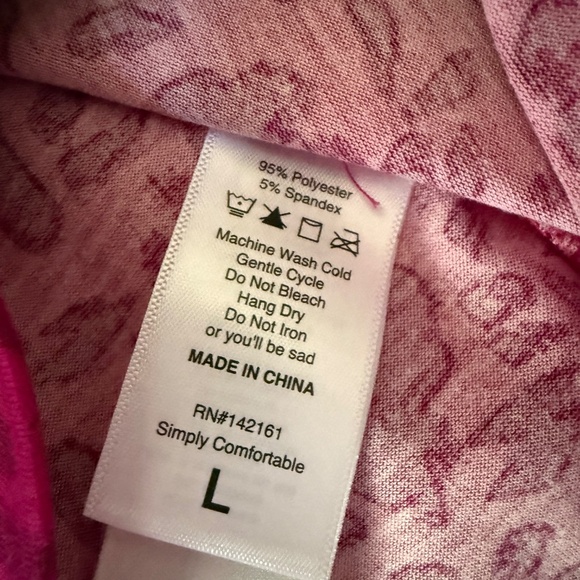 LuLaRoe Morgan L NWT Pink Animal Print Tunic - Picture 5 of 6